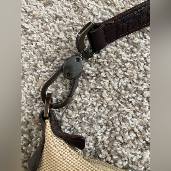 Longchamp Paris Vintage Small Shoulder Bag Brown Leather - Picture 10 of 13